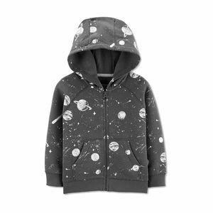 Carter’s Outer space Zip-Up Hoodie Gray